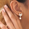 گوشواره زنانه ژوپینگ مدل پروانه کد AAC872