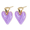 گوشواره میخی زنانه مدل قلب کد AAC1107
