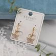گوشواره زنانه ژوپینگ مدل پروانه کد AAC1072