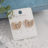 گوشواره زنانه ژوپینگ مدل پروانه کد AAC1048