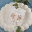 گوشواره زنانه ژوپینگ مدل پروانه کد AAC1021