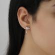 گوشواره زنانه ژوپینگ مدل قلب کد AAC755
