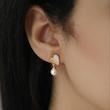 گوشواره زنانه ژوپینگ مدل قلب کد AAC752