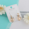 گوشواره زنانه ژوپینگ مدل قلب کد AAC750