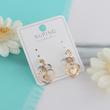 گوشواره زنانه ژوپینگ مدل قلب کد AAC750