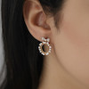 گوشواره زنانه ژوپینگ مدل پاپیون کد AAC739