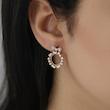 گوشواره زنانه ژوپینگ مدل پاپیون کد AAC739