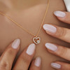 گردنبند زنانه ژوپینگ مدل قلب کد AAB780