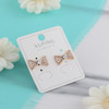 گوشواره زنانه ژوپینگ مدل پاپیون کد AAC737