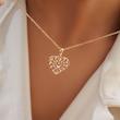 گردنبند زنانه ژوپینگ مدل قلب کد AAB757