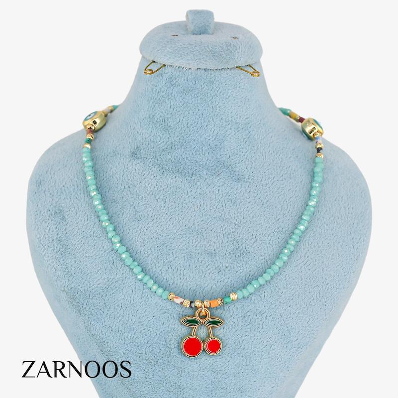 گردنبند زنانه مدل منجوقی کد AAB743