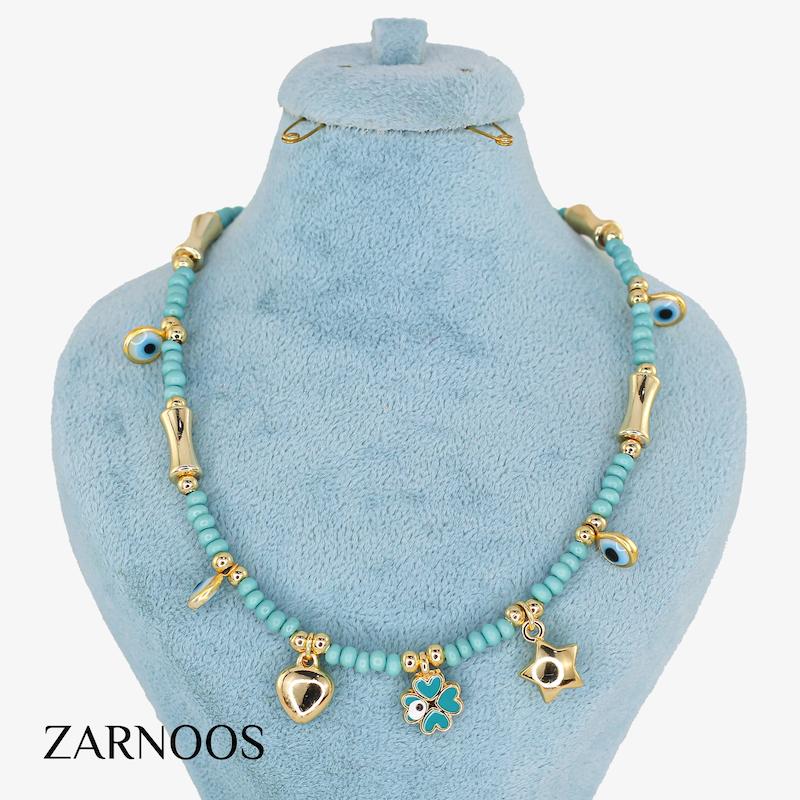 گردنبند زنانه مدل مهره ای کد AAB741