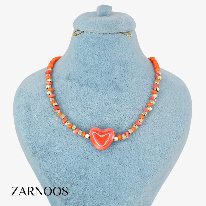 گردنبند زنانه مدل منجوقی کد AAB731