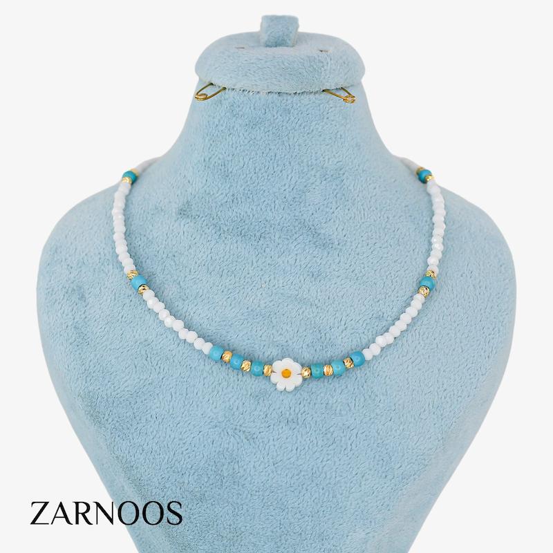 گردنبند زنانه مدل منجوقی کد AAB725