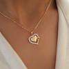 گردنبند زنانه ژوپینگ مدل قلب کد AAB555
