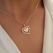 گردنبند زنانه ژوپینگ مدل قلب کد AAB555