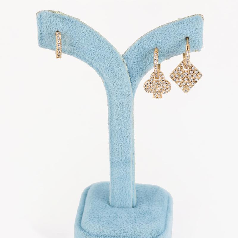 گوشواره زنانه وای اس ایکس مدل AAC670 بسته سه عددی
