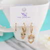 گوشواره زنانه وای اس ایکس مدل AAC651 بسته سه عددی