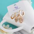 گوشواره زنانه وای اس ایکس مدل AAC651 بسته سه عددی