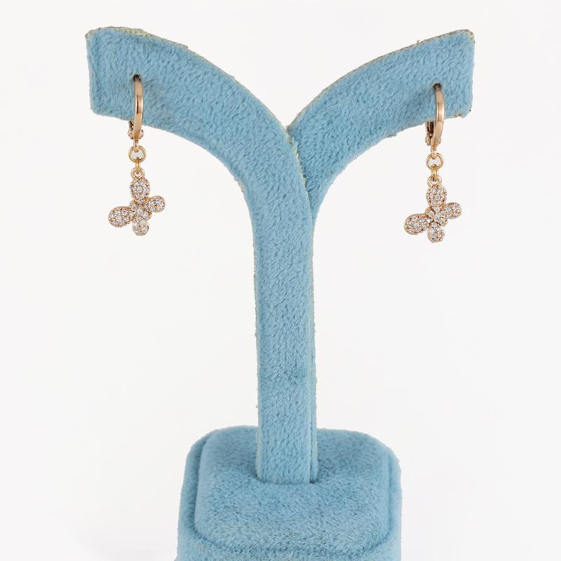 گوشواره زنانه ژوپینگ مدل پروانه کد AAC544
