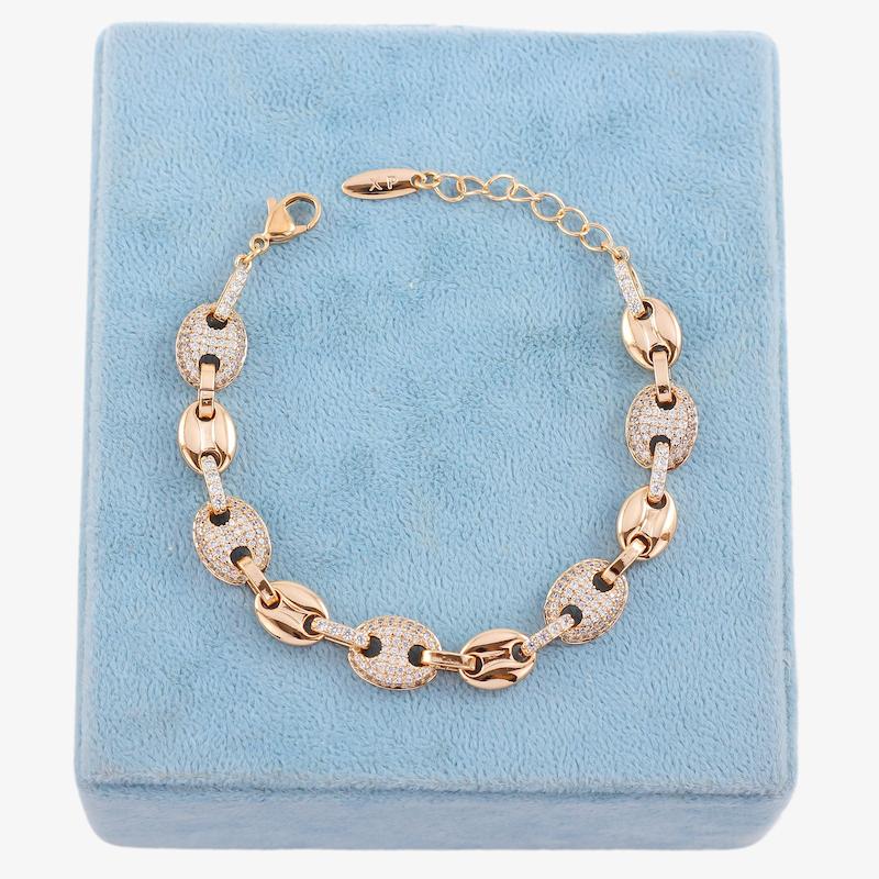 دستبند زنجیری زنانه ژوپینگ مدل AAD783