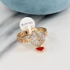 انگشتر زنانه ژوپینگ مدل ساعت قلبی کد AAE958