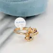 انگشتر زنانه ژوپینگ مدل پاپیون کد AAE950