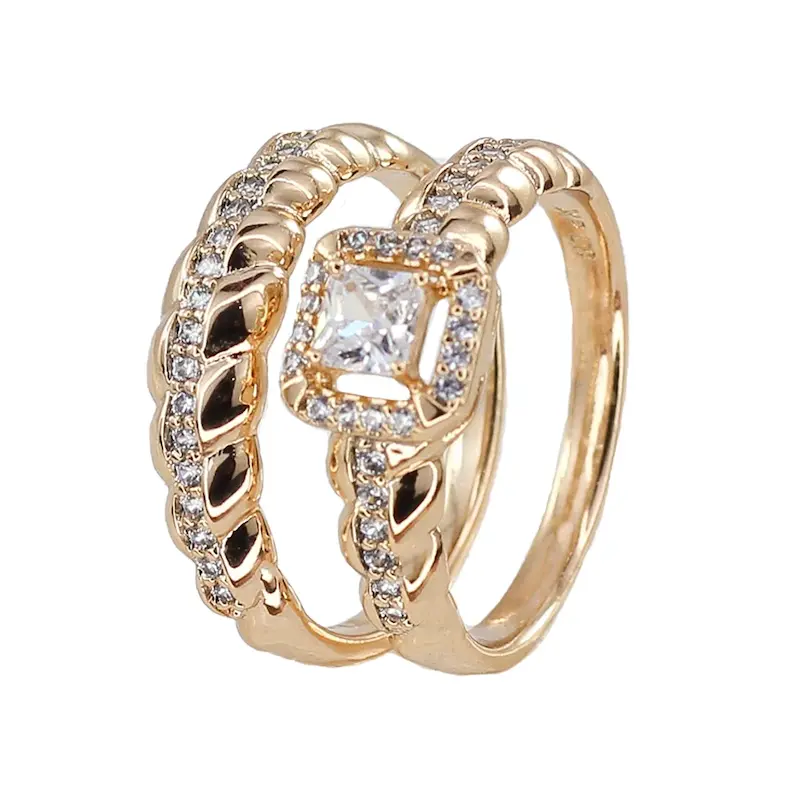 ست حلقه و پشت حلقه ژوپینگ کد AAE936 پک 2 عددی