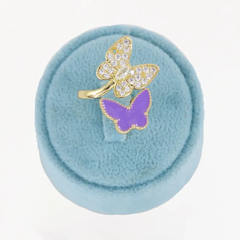 انگشتر زنانه مدل پروانه کد AAE926