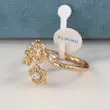 انگشتر زنانه ژوپینگ مدل گل کد AAE774