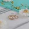 ست حلقه و پشت حلقه زنانه ژوپینگ کد AAE344 پک دو عددی