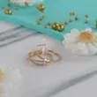 ست حلقه و پشت حلقه زنانه ژوپینگ کد AAE344 پک دو عددی