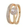 ست حلقه و پشت حلقه ژوپینگ کد AAE704 پک 2 عددی