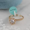 انگشتر زنانه ژوپینگ مدل سولیتر کد AAE586