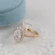 انگشتر زنانه ژوپینگ مدل تک نگین کد AAE583
