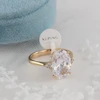 انگشتر زنانه ژوپینگ مدل تک نگین کد AAE579
