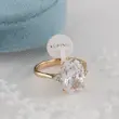 انگشتر زنانه ژوپینگ مدل تک نگین کد AAE579