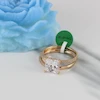 ست حلقه و پشت حلقه زنانه ژوپینگ کد AAE492 پک دو عددی