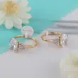 انگشتر زنانه ژوپینگ مدل سولیتر کد AAE465