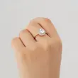 انگشتر زنانه ژوپینگ مدل تک نگین کد AAE464