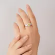 انگشتر زنانه ژوپینگ مدل سولیتر کد AAE462