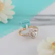 انگشتر زنانه ژوپینگ مدل سولیتر کد AAE461