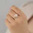 انگشتر زنانه ژوپینگ مدل سولیتر کد AAE461