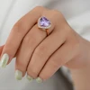 انگشتر زنانه ژوپینگ مدل قلب کد AAE458