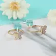 انگشتر زنانه ژوپینگ مدل پروانه کد AAE399