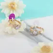 انگشتر زنانه ژوپینگ مدل قلب کد AAE390