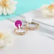 انگشتر زنانه ژوپینگ مدل سولیتر کد AAE385
