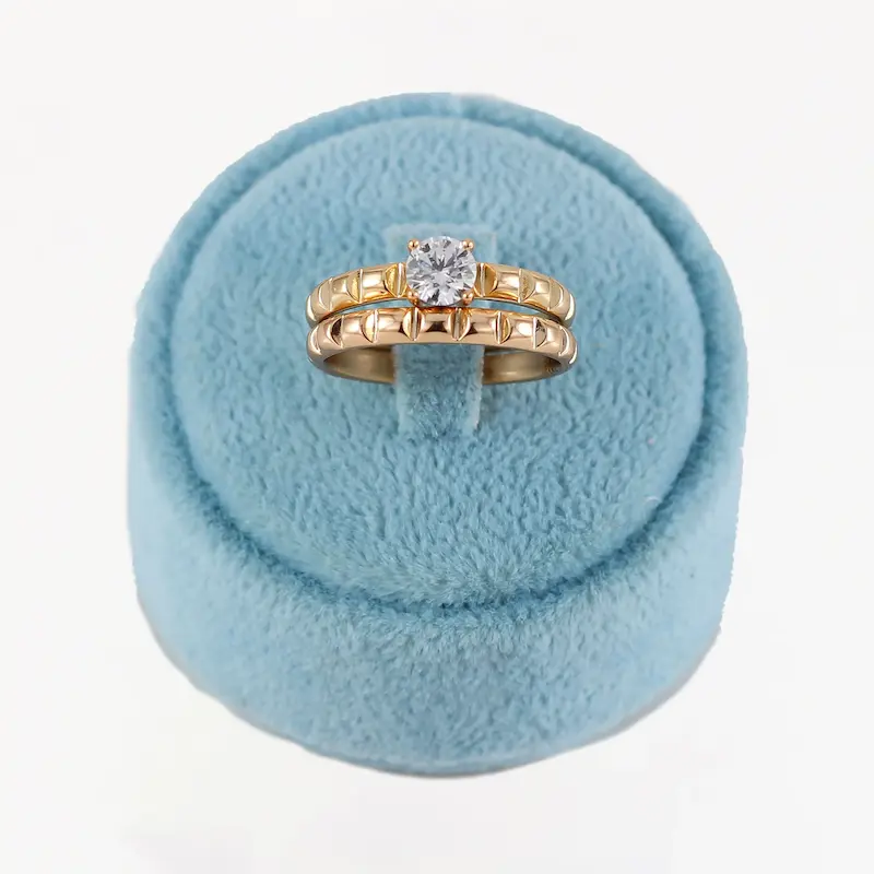 ست حلقه و پشت حلقه زنانه ژوپینگ کد AAE379 بسته 2 عددی
