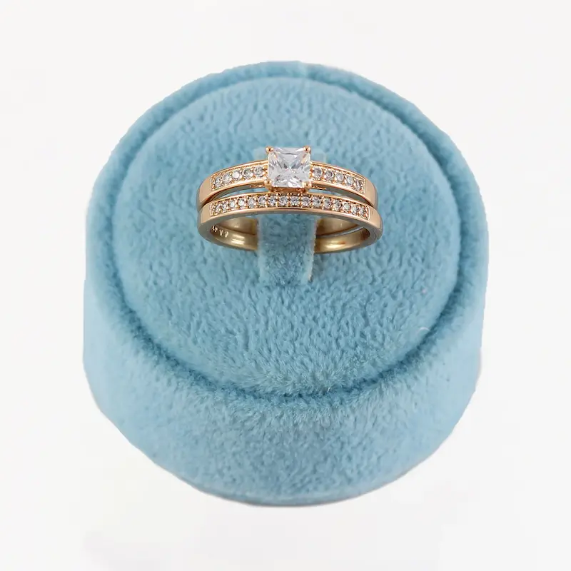 ست حلقه و پشت حلقه زنانه ژوپینگ کد AAE378 بسته 2 عددی