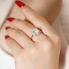 انگشتر زنانه ژوپینگ مدل تک نگین کد AAE337